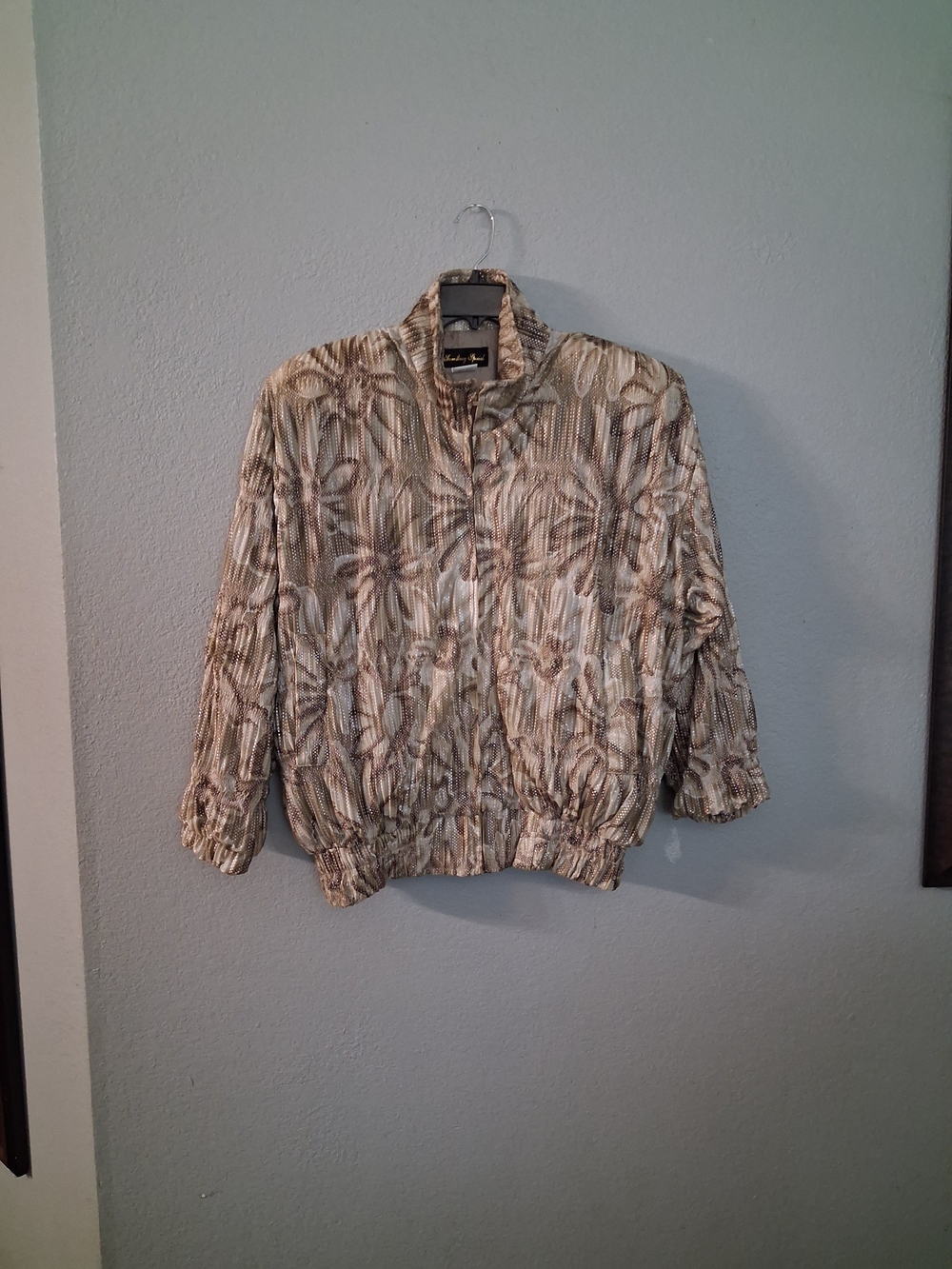 Neutral Floral Print Women's Jacket
